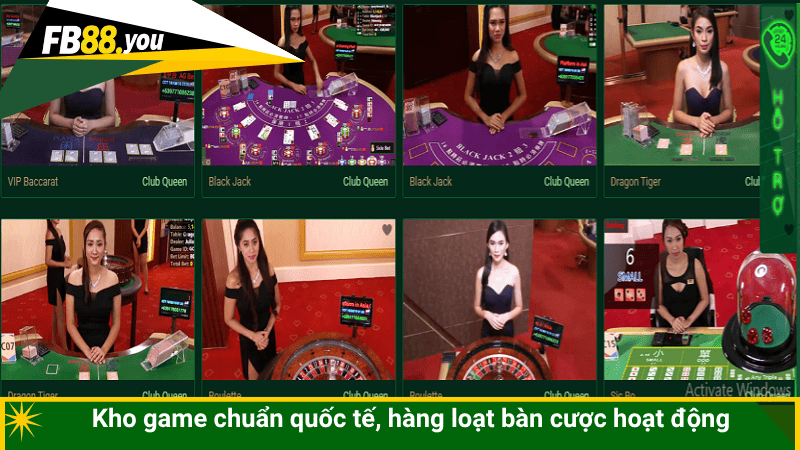 Kho game chuẩn quốc tế, hàng loạt bàn cược hoạt động