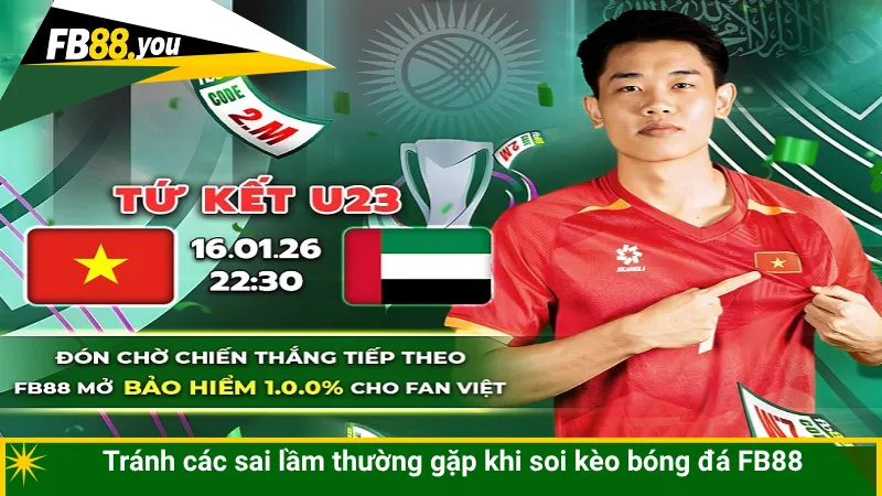 Tránh các sai lầm thường gặp khi soi kèo bóng đá FB88