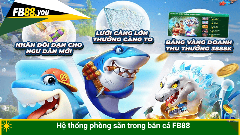 Hệ thống phòng săn trong bắn cá FB88