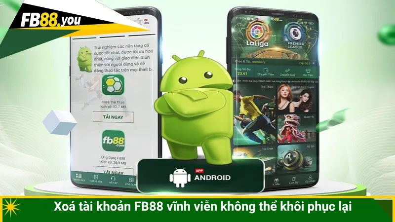 Xoá tài khoản FB88 vĩnh viễn không thể khôi phục lại
